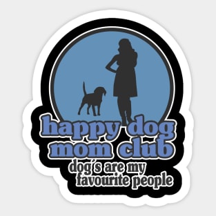 Happy Dog Mom Best Dog Mom Puppy Mother Paw Dog Lover Sticker